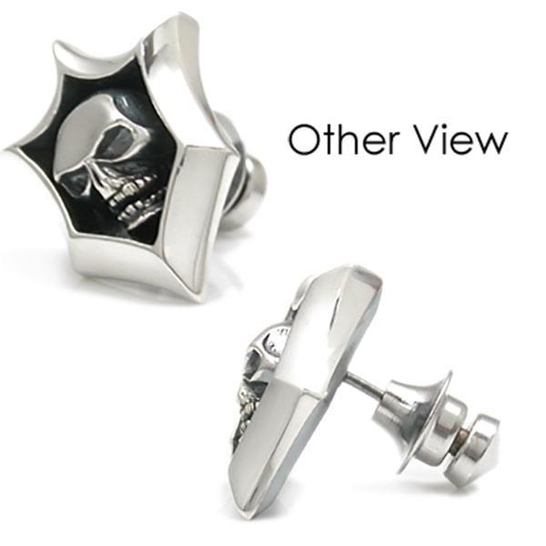 ≪DAgDART/ダグダート≫【Glass】スカルモチーフ シルバーラペルピン