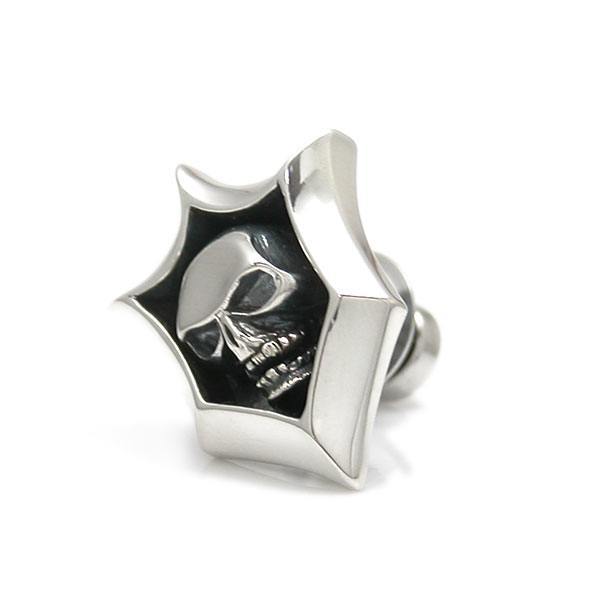 ≪DAgDART/ダグダート≫【Glass】スカルモチーフ シルバーラペルピン