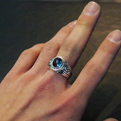 ≪DAgDART/ダグダート≫ブルートパーズ シルバーリング /刻印可能