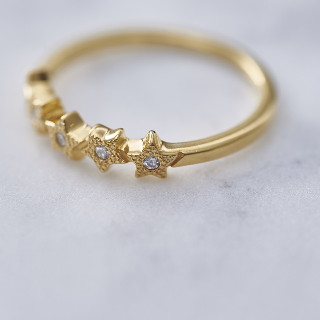 ≪Crescent Luna/クレセントルナ≫ METEORITO RING /メテオリトリング  GOLD