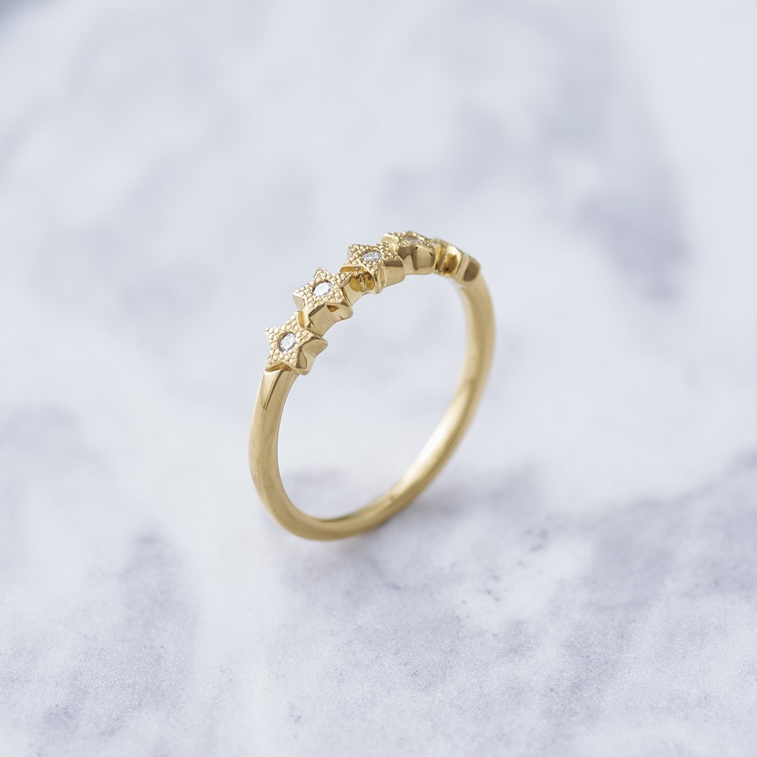 ≪Crescent Luna/クレセントルナ≫ METEORITO RING /メテオリトリング  GOLD
