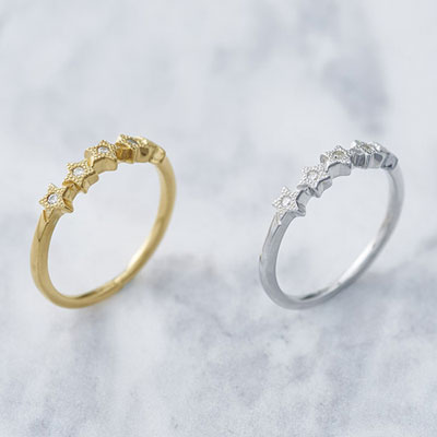 ≪Crescent Luna/クレセントルナ≫ METEORITO RING /メテオリトリング  GOLD