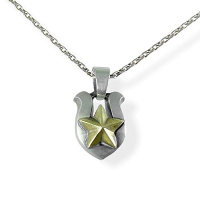 ≪PennyBlack/ペニーブラック≫星シルバー×真鍮 ペンダント 