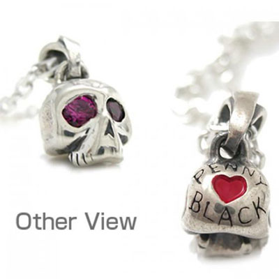 販売終了≪PennyBlack/ペニーブラック≫シルバーペンダント 選べる天然石 ～ブラックキュービックジルコニア/キュービックジルコニア/ルビー(合成)～ /DT-387