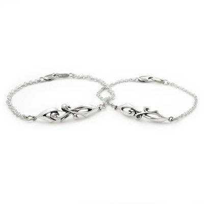 ≪DAgDART/ダグダート≫【ペア】アラベスク シルバーペアブレスレット 