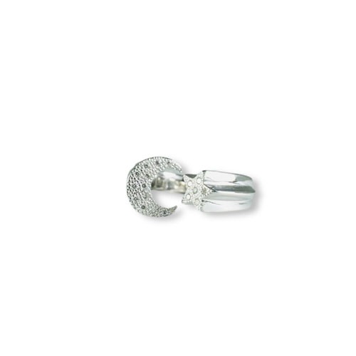 ≪Crescent Luna/クレセントルナ≫ LUNA ESTRELLA RING TYPE B　シルバー