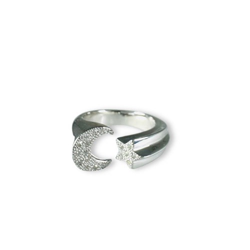 ≪Crescent Luna/クレセントルナ≫ LUNA ESTRELLA RING TYPE B　シルバー