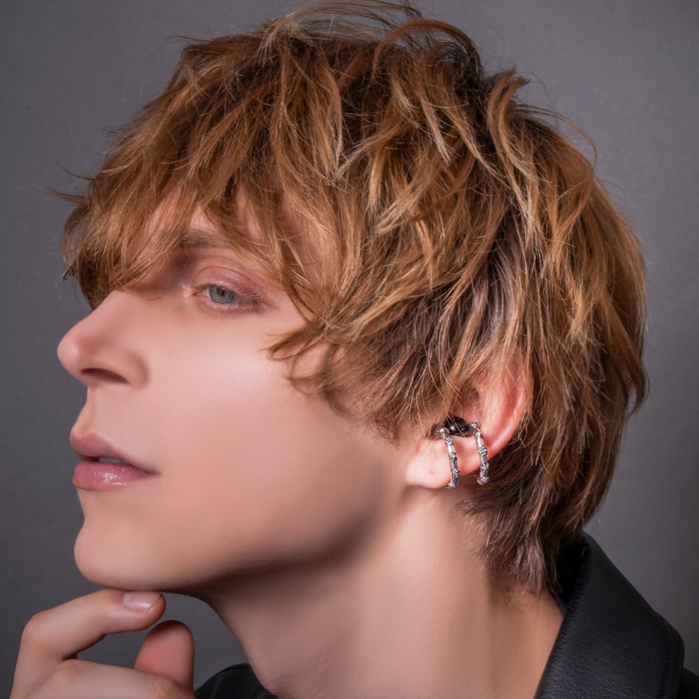 ≪Artemis Kings/アルテミスキングス≫オニキスローズスターイヤーカフ/片耳分