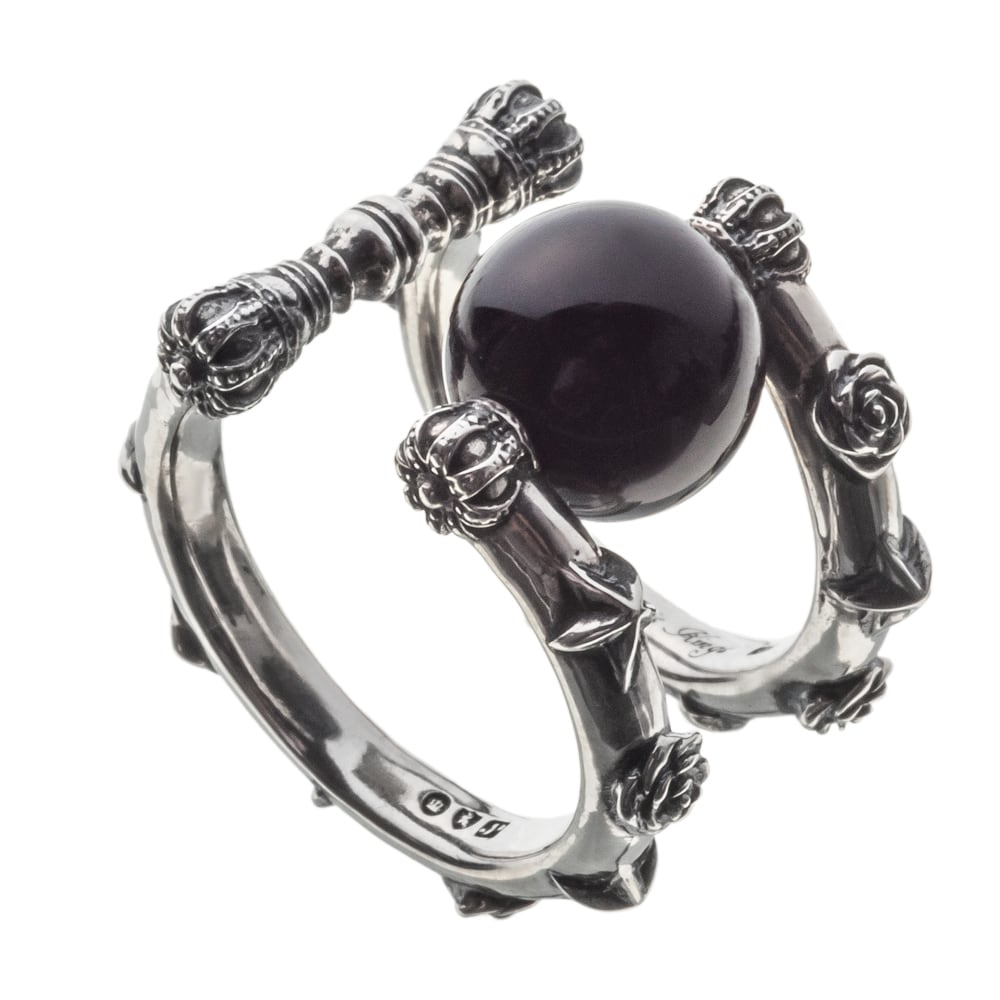 ≪Artemis Kings/アルテミスキングス≫オニキスローズスターイヤーカフ/片耳分