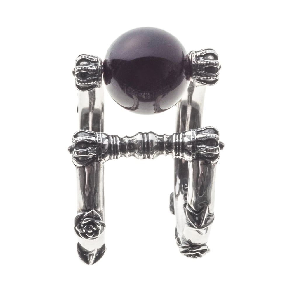 ≪Artemis Kings/アルテミスキングス≫オニキスローズスターイヤーカフ/片耳分