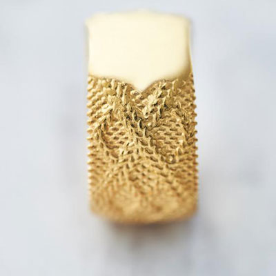 ≪Crescent Luna/クレセントルナ≫ TEXTIL RING   /テキスタイルリング GOLD