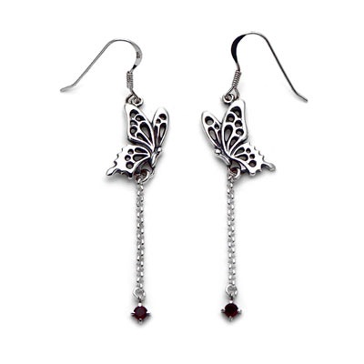 ≪Ageha≫蝶アゲハ シルバーピアス　