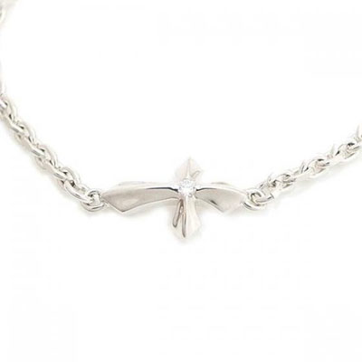 ≪DAgDART/ダグダート≫【ペア】選べる誕生石　クロスデザイン ストーン×シルバーペアブレスレット 