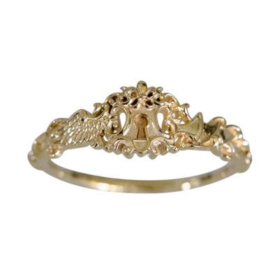 銀時Presents≪うみくん × Fatima Design コラボアクセサリー　Vol.2≫リング　K10　イエローゴールド