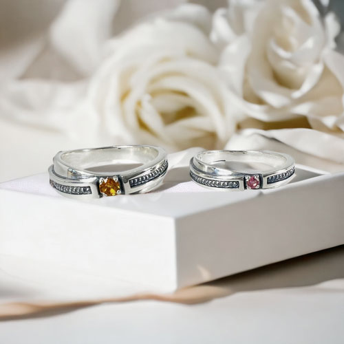 ≪DAgDART/ダグダート≫【ペア】選べる誕生石　ストーン×シルバーペアリング /刻印可能