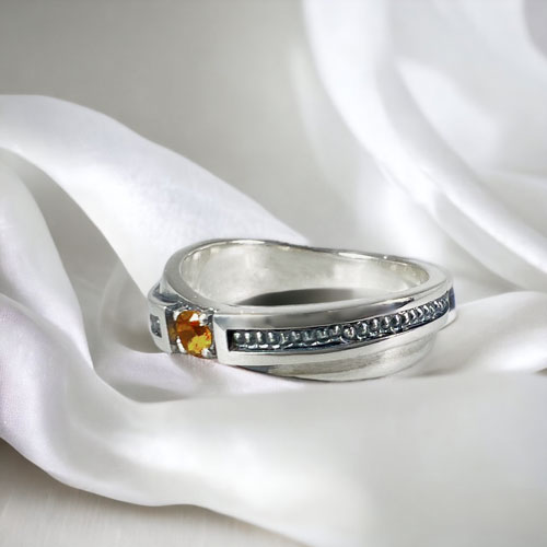 ≪DAgDART/ダグダート≫【ペア】選べる誕生石　ストーン×シルバーペアリング /刻印可能