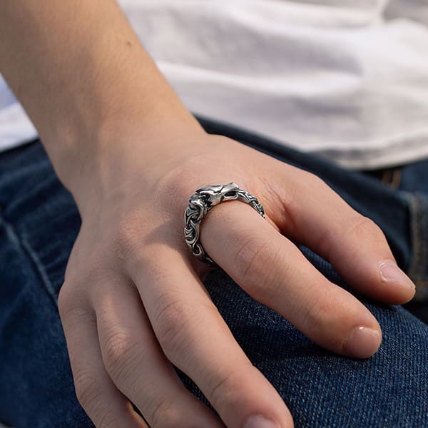 ≪DAgDART/ダグダート≫【Ouroboros】ウロボロス シルバーリング