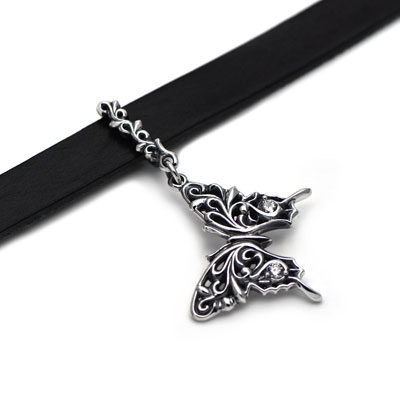 販売終了≪Ageha≫蝶アゲハ レザーチョーカー