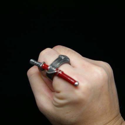 ≪Lacquersmith LYNX≫リング「帯刀」katana ring (朱漆塗り)