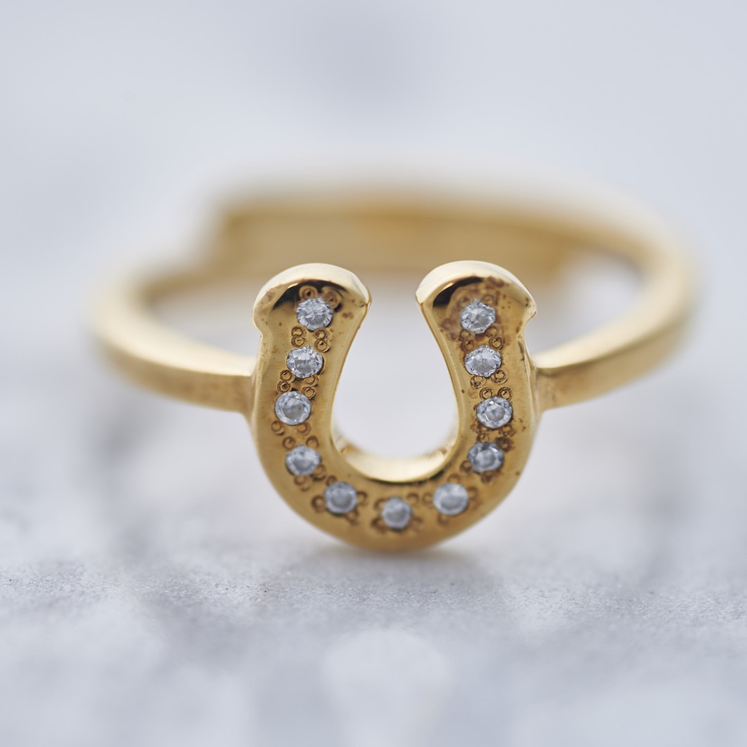 ≪Crescent Luna/クレセントルナ≫HERRADURA RING/ヘラデュラリング GOLD