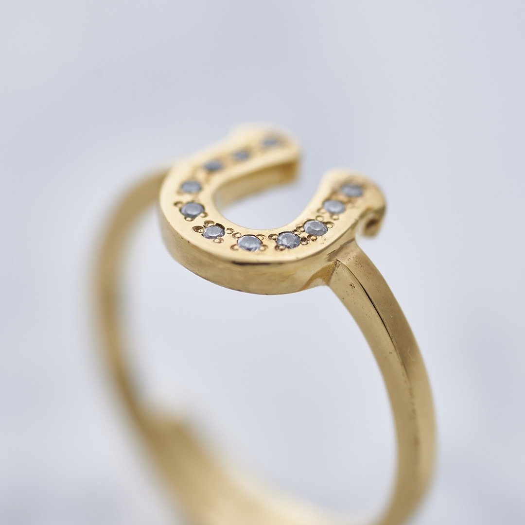 ≪Crescent Luna/クレセントルナ≫HERRADURA RING/ヘラデュラリング GOLD