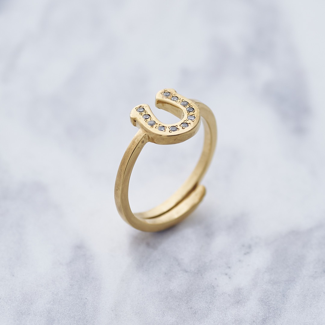 ≪Crescent Luna/クレセントルナ≫HERRADURA RING/ヘラデュラリング GOLD