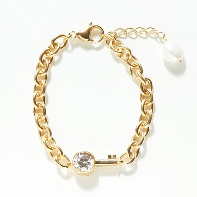 銀時Presents≪うみくん × Fatima Design コラボアクセサリー　Vol.3≫ブレスレット　K10　イエローゴールド