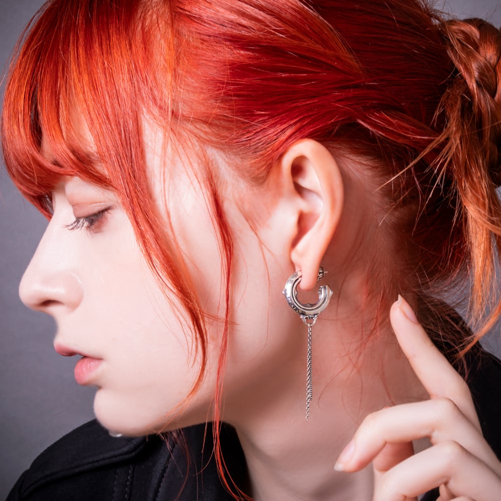 ≪Artemis Classic/アルテミスクラシック≫ダブルチェーンフープピアス 片耳分