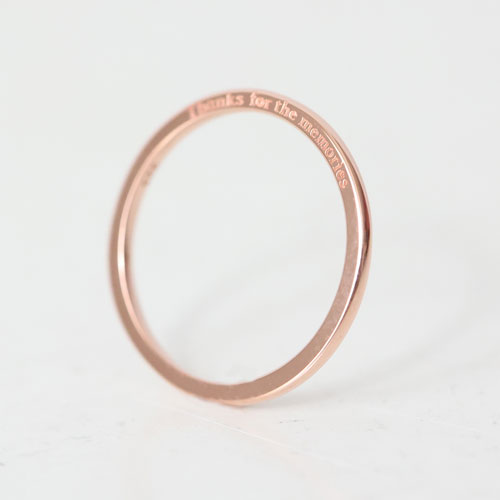 販売終了 銀時Presents≪福井大輔 × Fatima Design コラボアクセサリー≫メッセージリング/ ピンクゴールド製