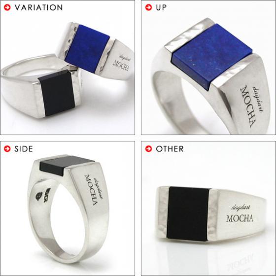 ≪DAgDART/ダグダート≫【MOCHA】ラピスラズリ×シルバーリング /DR-304LL　刻印可