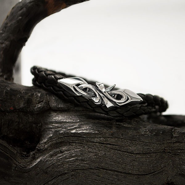 ≪DAgDART/ダグダート≫【Glass】レザー×シルバーブレスレット 