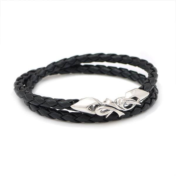 ≪DAgDART/ダグダート≫【Glass】レザー×シルバーブレスレット 