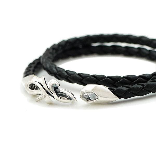 ≪DAgDART/ダグダート≫【Glass】レザー×シルバーブレスレット 