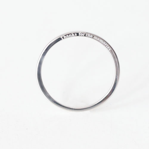 銀時Presents≪福井大輔 × Fatima Design コラボアクセサリー≫メッセージリング/ ホワイトゴールド製
