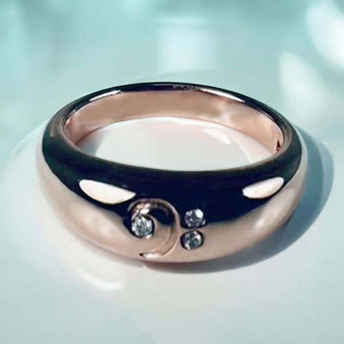 ≪うみくん × GINTOKI コラボアクセサリー Vol.5≫　K10リング PG