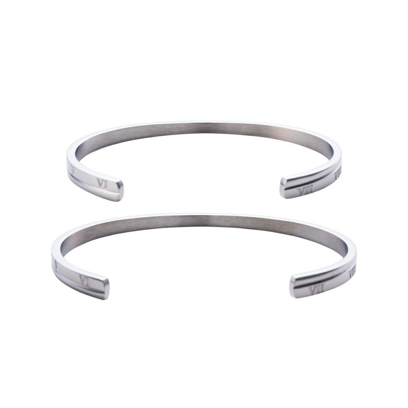 ≪white clover/ホワイトクローバー≫ペアバングル ステンレス