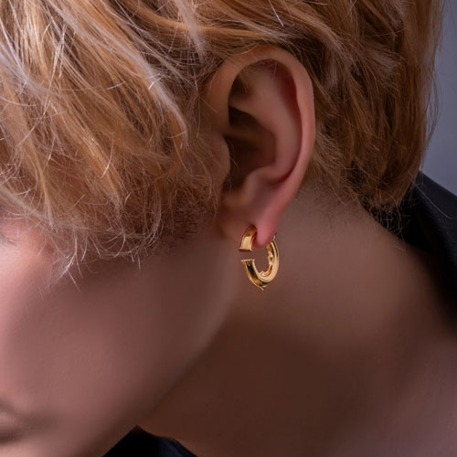 ≪Artemis Classic/アルテミスクラシック≫レイヤードCフープピアス 片耳分