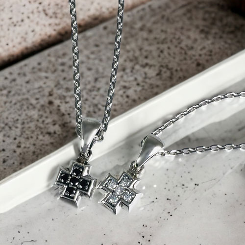 ≪FatimaDesign/ファティマデザイン≫ペアセット販売/セイントクロス・チャームペンダント (チェーン付)