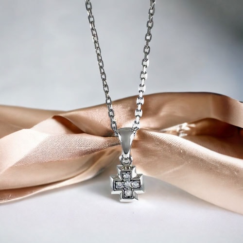 ≪FatimaDesign/ファティマデザイン≫ペアセット販売/セイントクロス・チャームペンダント (チェーン付)
