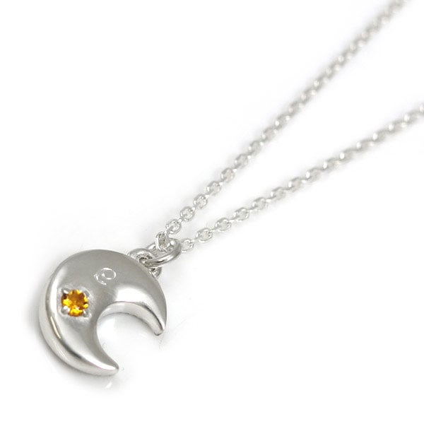 ≪DAgDART/ダグダート≫名入れ刻印&選べる誕生石　月 シルバーペンダント /刻印可能