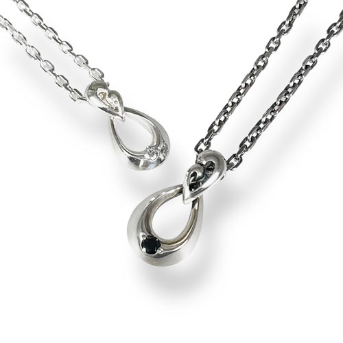 ≪DAgDART/ダグダート≫【ペア】選べる誕生石　ティアドロップ ストーン×シルバーペアペンダント /DT-398+399