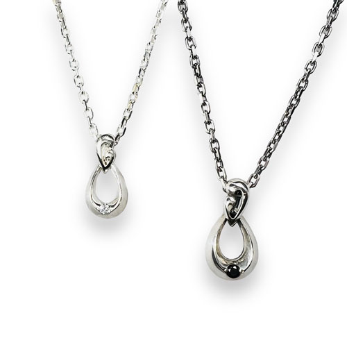 ≪DAgDART/ダグダート≫【ペア】選べる誕生石　ティアドロップ ストーン×シルバーペアペンダント /DT-398+399