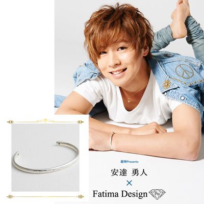販売終了 ≪安達勇人 × Fatima Design コラボアクセサリー≫シルバーバングル　SIZE　S