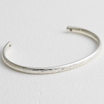 販売終了 ≪安達勇人 × Fatima Design コラボアクセサリー≫シルバーバングル　SIZE　S
