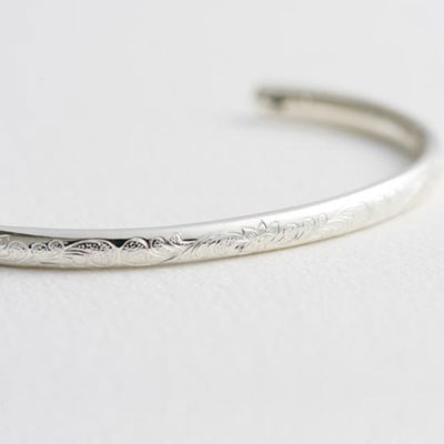 販売終了 ≪安達勇人 × Fatima Design コラボアクセサリー≫シルバーバングル　SIZE　S