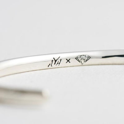 販売終了 ≪安達勇人 × Fatima Design コラボアクセサリー≫シルバーバングル　SIZE　S