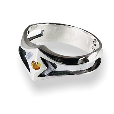 ≪DAgDART/ダグダート≫選べる誕生石 シルバーリング 　刻印可