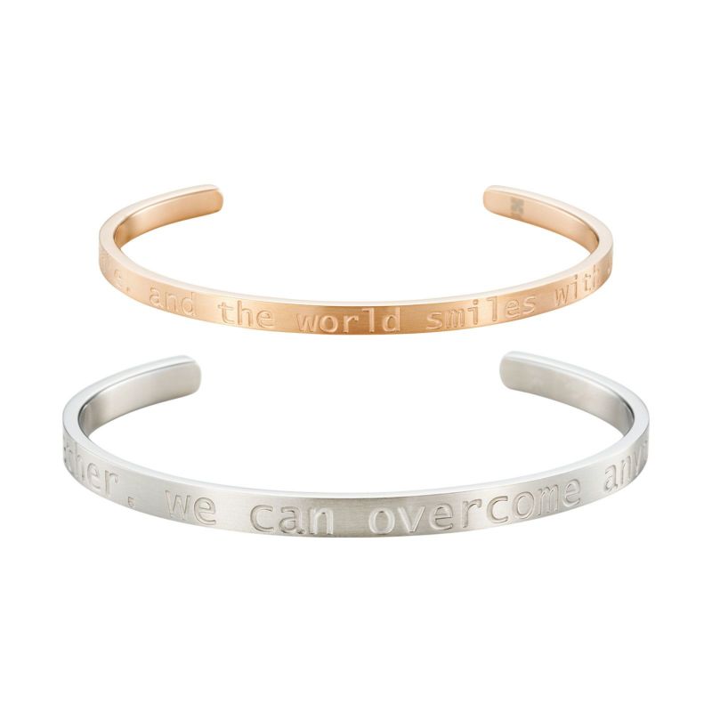 ≪white clover/ホワイトクローバー≫ペアバングル ステンレス