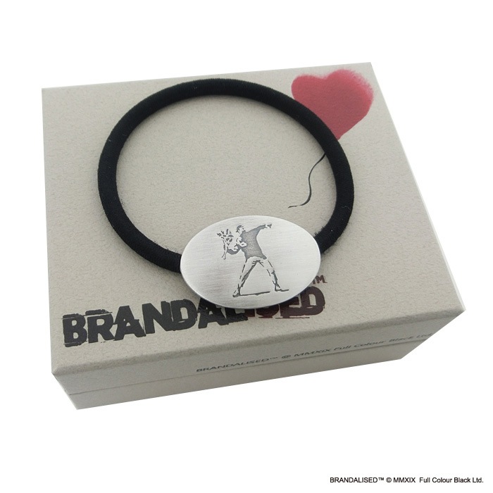 販売終了≪Fatima Design×BRANDALISED?公式コラボアクセサリー≫Banksy ”Flower Bomber” Hair tie/バンクシー フラワーボンバーヘアゴム