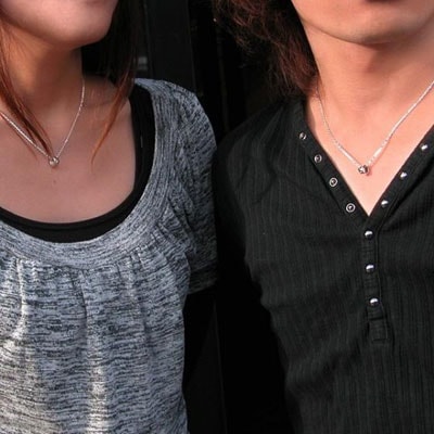 ≪DAgDART/ダグダート≫【ペア】合わせるとハート シルバーペアペンダント /DT-400+401